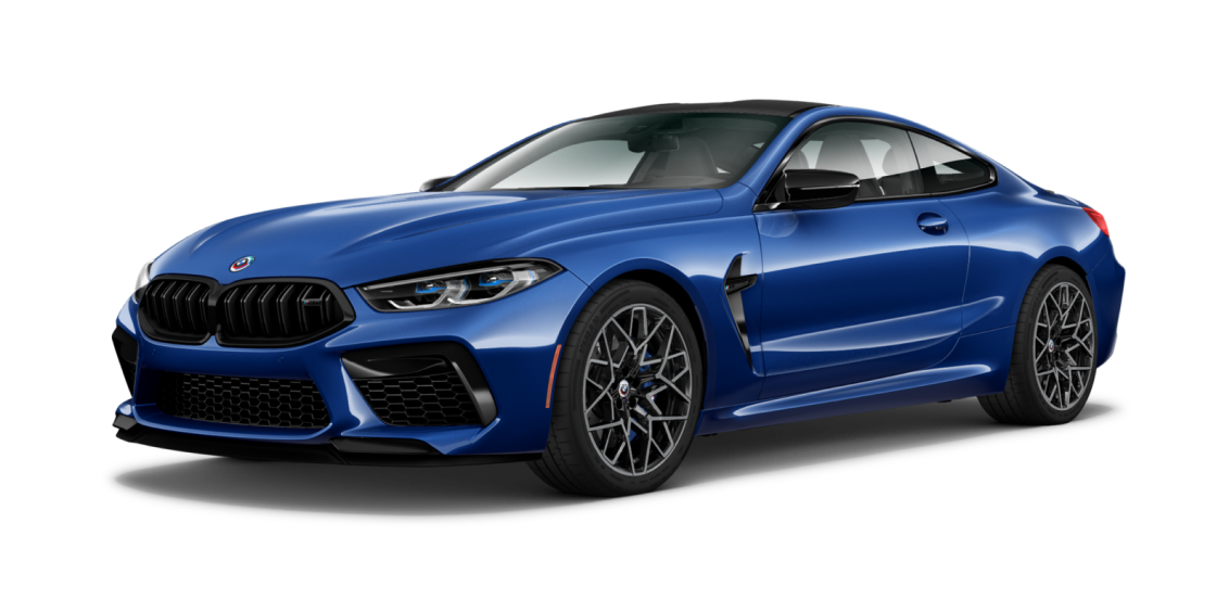 Navy blue 2023 BMW M8 Coupe
