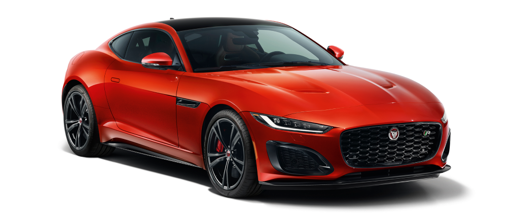 Image displaying a red 2023 Jaguar F-Type
