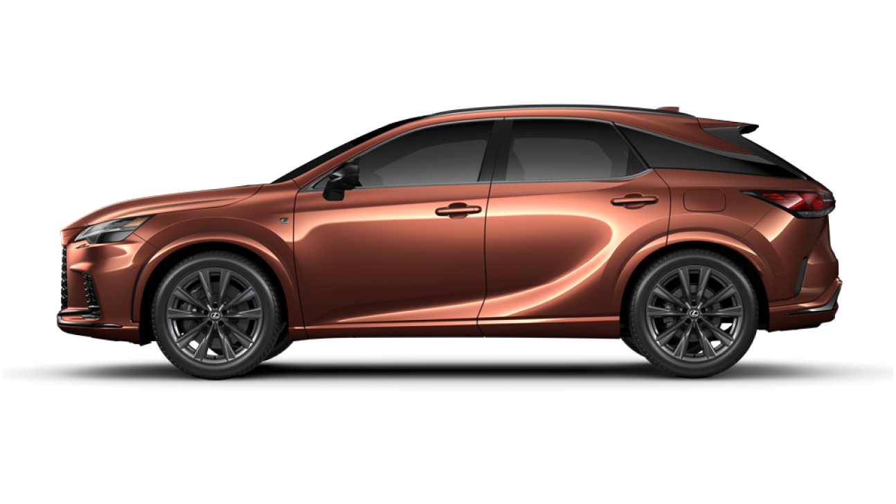 Image displaying a copper-colored 2023 Lexus RX F Sport AWD vehicle