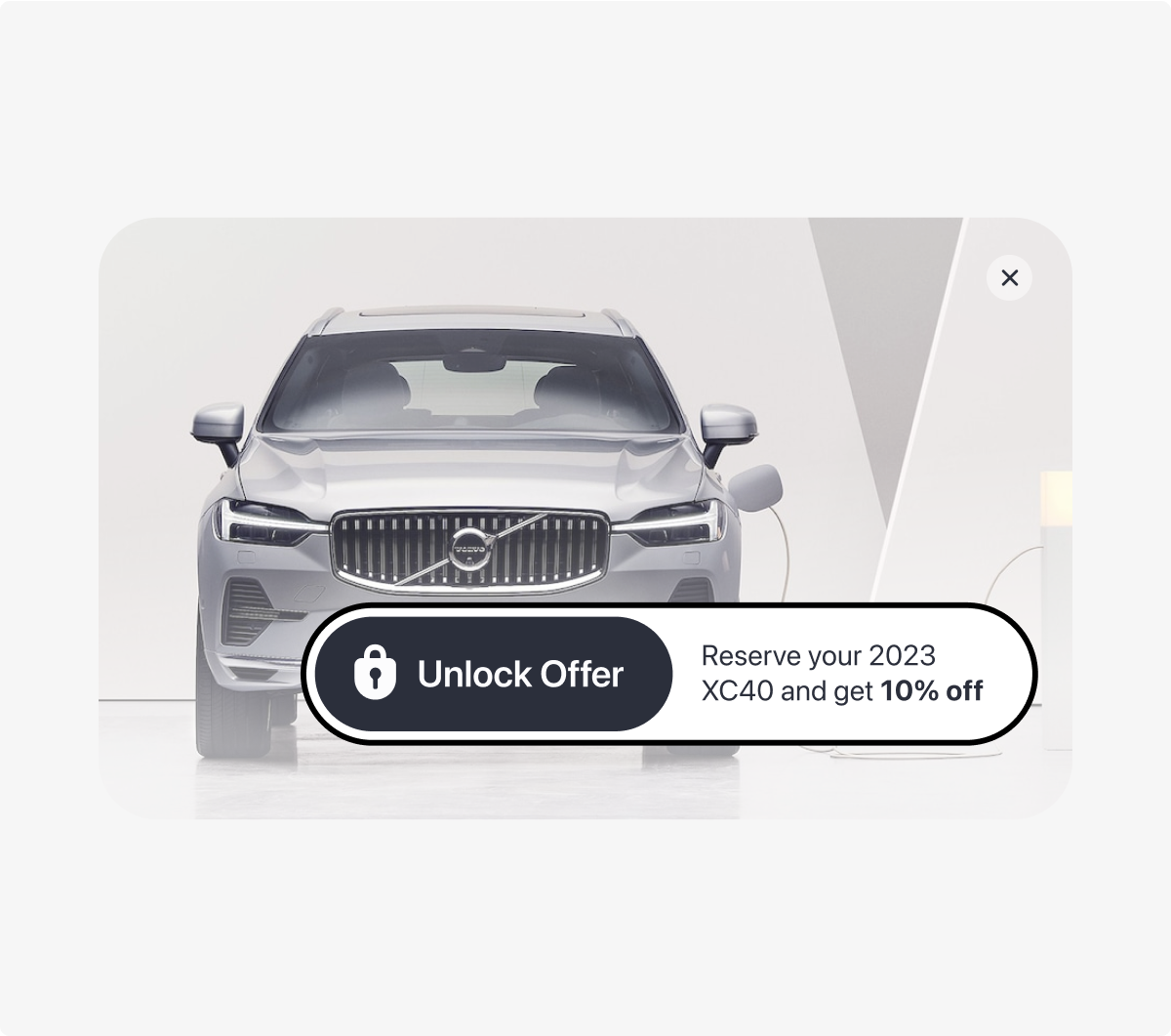 A graphic of a Publisher offer the a customer can unlock.