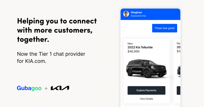 Gubagoo parnters with Kia America